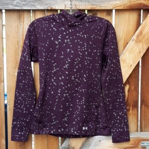 Under armour purple athletic workout hoodie small